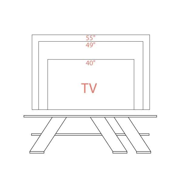 ТВ шкаф Alexandra House Living Diagonal Белый 140 x 40 x 34 cm