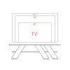 TV mēbeles Alexandra House Living Diagonal Brūns 140 x 40 x 34 cm