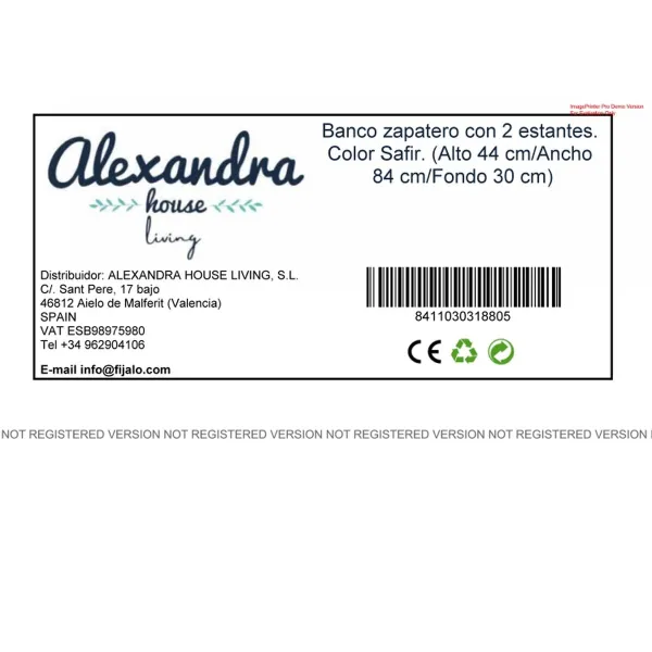 Apavu sols Alexandra House Living Brūns 84 x 44 x 29 cm 2 Planken
