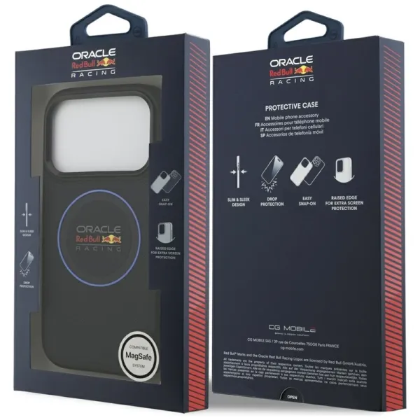 Red Bull Meshed Blue Ring & Metal Buttons MagSafe - iPhone 17 Pro Case (Navy Blue)