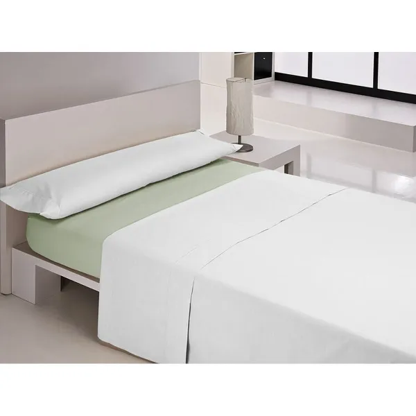 Fitted bottom sheet Happy Home MIX COLORS Green Single 80 x 200 + 30 cm