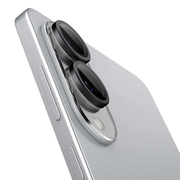 Spigen Optik Pro GLAS.TR EZ Fit Camera Protector 2-Pack - Lens Protector for Samsung Galaxy S25 Edge (2 pcs)(Black)