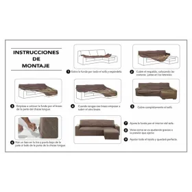 Sofa Cover Hosteline OLIMPO Brown