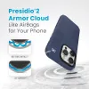 Speck Presidio2 Grip - iPhone 15 Pro Case (Coastal Blue / Dust Gray / White)