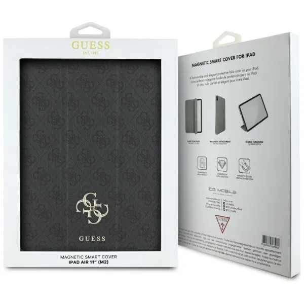 Guess Magnetic 4G Big Logo - Case iPad Air 11" M3 (2025) / iPad Air 11" M2 (2024) (black)