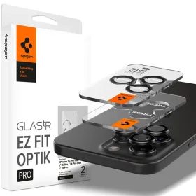 Spigen Optik Pro GLAS.TR EZ Fit Camera Protector 2-Pack - Lens protection glass for iPhone 16 Pro / 16 Pro Max / 15 Pro / 15 Pro
