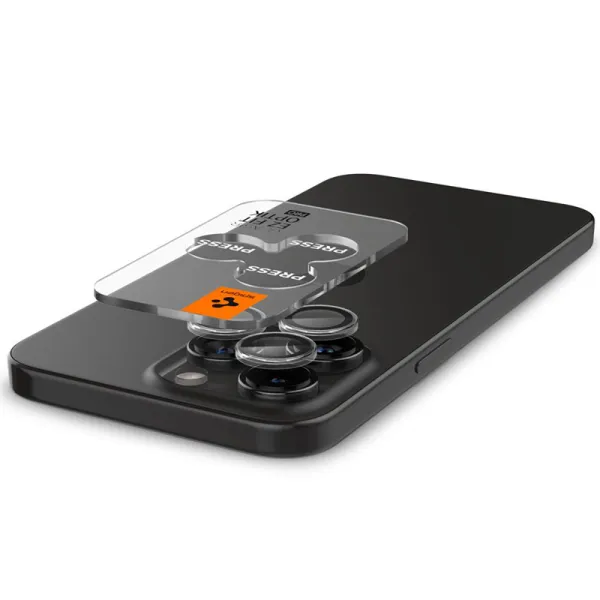 Spigen Optik Pro GLAS.TR EZ Fit Camera Protector 2-Pack - Lens protection glass for iPhone 16 Pro / 16 Pro Max / 15 Pro / 15 Pro