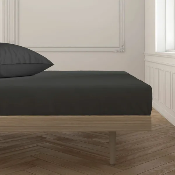 Uzmontēta apakšējā loksne Happy Home Mix Colors Melns Gulta 120