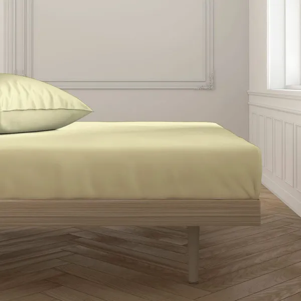 Fitted bottom sheet Happy Home Mix Colors Yellow Small double