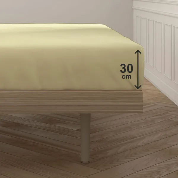 Uzmontēta apakšējā loksne Happy Home Mix Colors Dzeltens Gulta 120