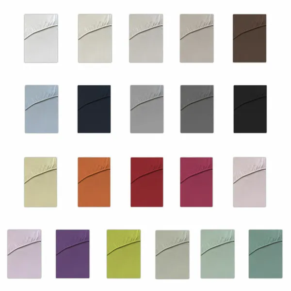 Fitted bottom sheet Happy Home Mix Colors Yellow Small double
