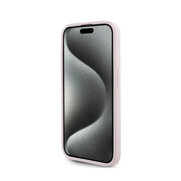 Karl Lagerfeld Diagonal Quilted Script - Case for iPhone 15 Pro Max (Pink)