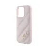 Karl Lagerfeld Diagonal Quilted Script - Case for iPhone 15 Pro Max (Pink)
