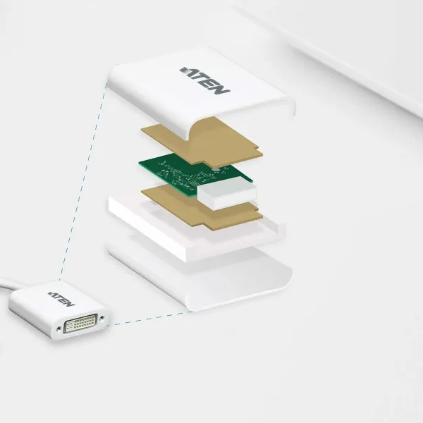 Адаптер для DisplayPort на DVI Aten VC965-AT Белый