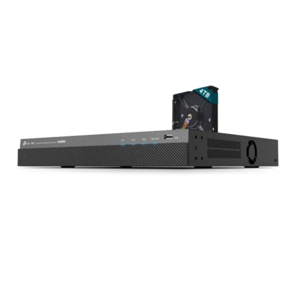 Verkkovideotallennin TP-Link VIGI NVR2016H-16MP-4TB Musta