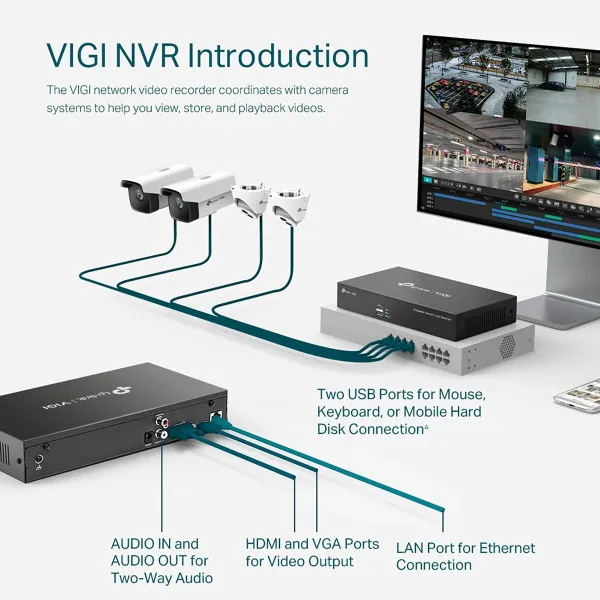 Tīkla Video Ierakstītājs TP-Link VIGI NVR1004H 10 TB
