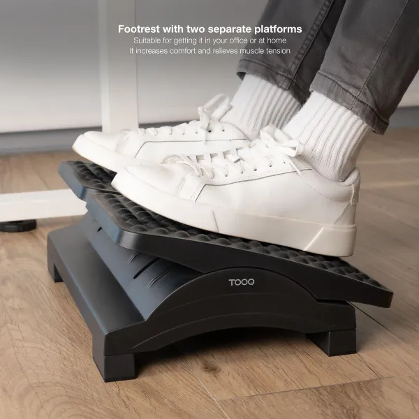 Ergonomiška atrama pėdoms TooQ TQFR0604-B Juoda