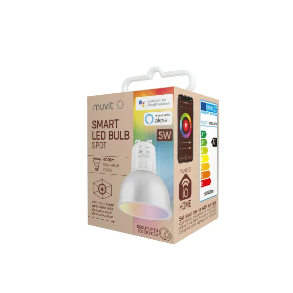 Smart Light bulb Muvit iO 5 W GU10 2700 K 6500 K Wi-Fi LED 400 lm White