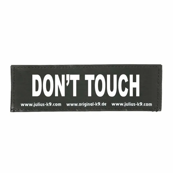 Метки для ремня Julius K9 DON'T TOUCH S Белый Чёрный (2 штук)