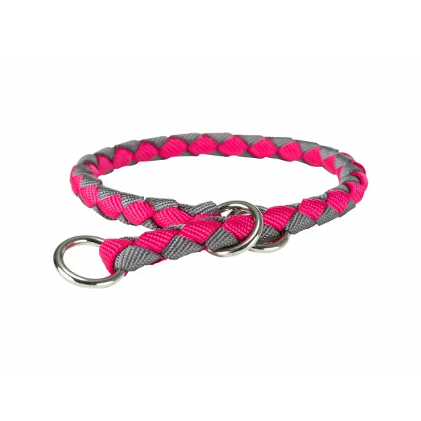 Apmācības kaklasiksna Trixie Cavo Grafīts Fuksija 30-36 cm