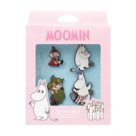 Moomins - Set of 4 Pins for Clothes or Backpack