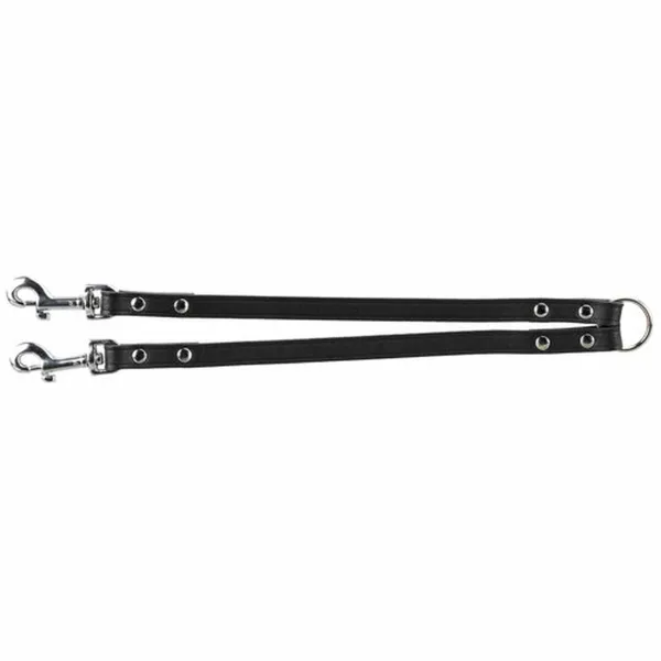 Koirien 2 taluttimen liitin Trixie Musta 35 cm M/L