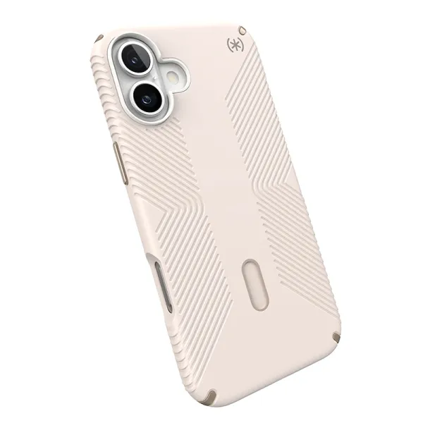 Speck Presidio2 Grip ClickLock & MagSafe - iPhone 16 Plus Case (Bleached Bone / Heirloom Gold / Hazel Brown)