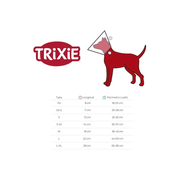 Pēcoperācijas apkakle suņiem Trixie (50-58 cm)