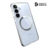 Speck Presidio Perfect-Clear Magnet - Samsung Galaxy S25+ / S24+ MagSafe Case (Clear / Chrome Finish / Serene Silver)