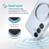 Speck Presidio Perfect-Clear Magnet - Samsung Galaxy S25+ / S24+ MagSafe Case (Clear / Chrome Finish / Serene Silver)