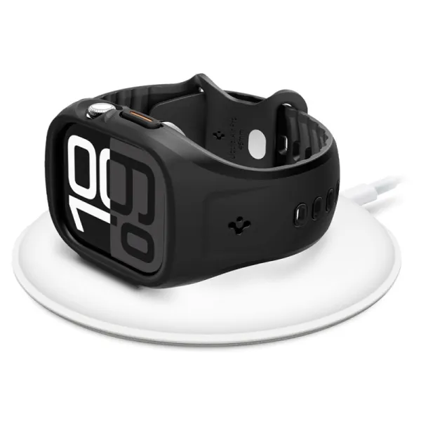 Spigen Liquid Air Pro - Strap with Case for Apple Watch 10 46 mm (Matte Black)