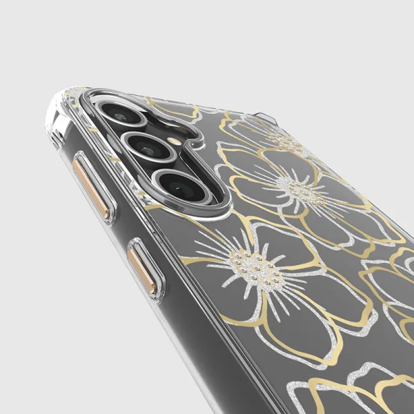 Case-Mate Floral Gems - Case for Samsung Galaxy S23 FE 5G (Gold)