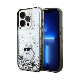 Karl Lagerfeld Liquid Glitter Choupette - Case for iPhone 14 Pro (Transparent)