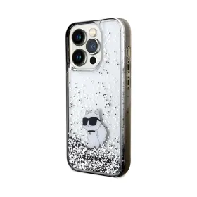 Karl Lagerfeld Liquid Glitter Choupette - Case for iPhone 14 Pro (Transparent)