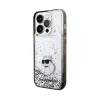 Karl Lagerfeld Liquid Glitter Choupette - Case for iPhone 14 Pro (Transparent)