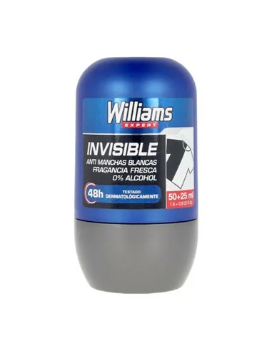 Roll-On Deodorant Invisible Williams (75 ml)