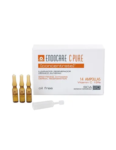 Iluminating Tanning Lotion Endocare C Pure Concentrate 14 x 1 ml Ampoules