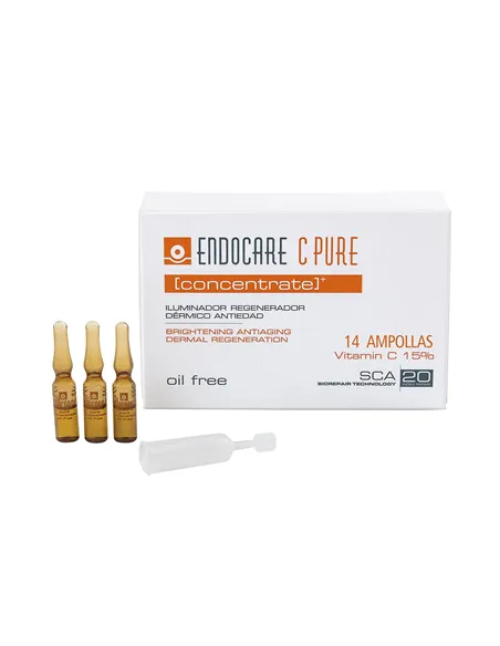 Iluminating Tanning Lotion Endocare C Pure Concentrate 14 x 1 ml Ampoules