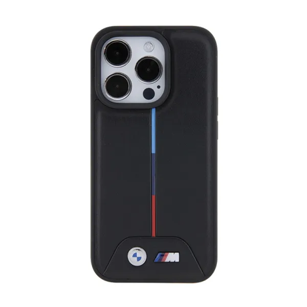 BMW Quilted Tricolor - Case for iPhone 15 Pro (Black)