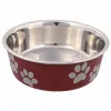 Pet feeding dish Trixie Stainless steel 2,2 L Red
