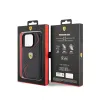 Ferrari Twist Metal Logo - Case for iPhone 15 Pro (Black)