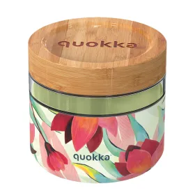 Quokka Deli Food Jar - Glass Food Container / Lunchbox 820 ml (Spring)
