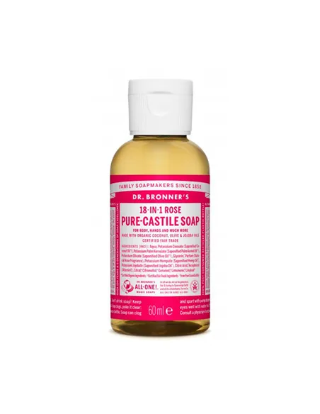 Liquid Soap Dr Bronner's 60 ml Roses