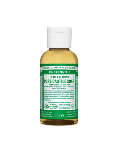 Liquid Soap Dr Bronner's 60 ml Almonds