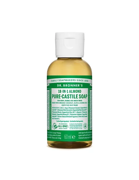 Liquid Soap Dr Bronner's 60 ml Almonds