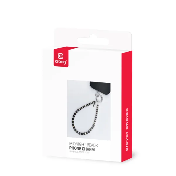Crong Phone Charm - Lanyard Phone Pendant (Midnight Beads)