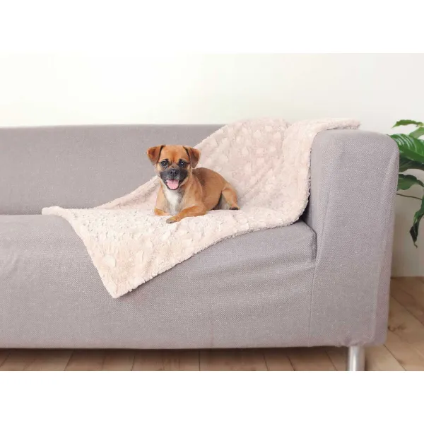 Одеяло для домашних животных Trixie Cosy Бежевый Плюшевая ткань 70 × 50 cm