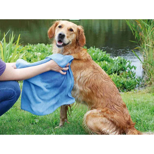 Microfibre Towel Trixie Blue 50 × 60 cm