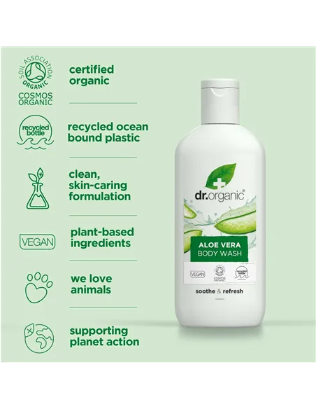 Moisturising Bath Gel with Aloe Vera Dr.Organic 250 ml