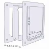 Kaķu atloks Trixie Balts Plastmasa 25 × 29 CM